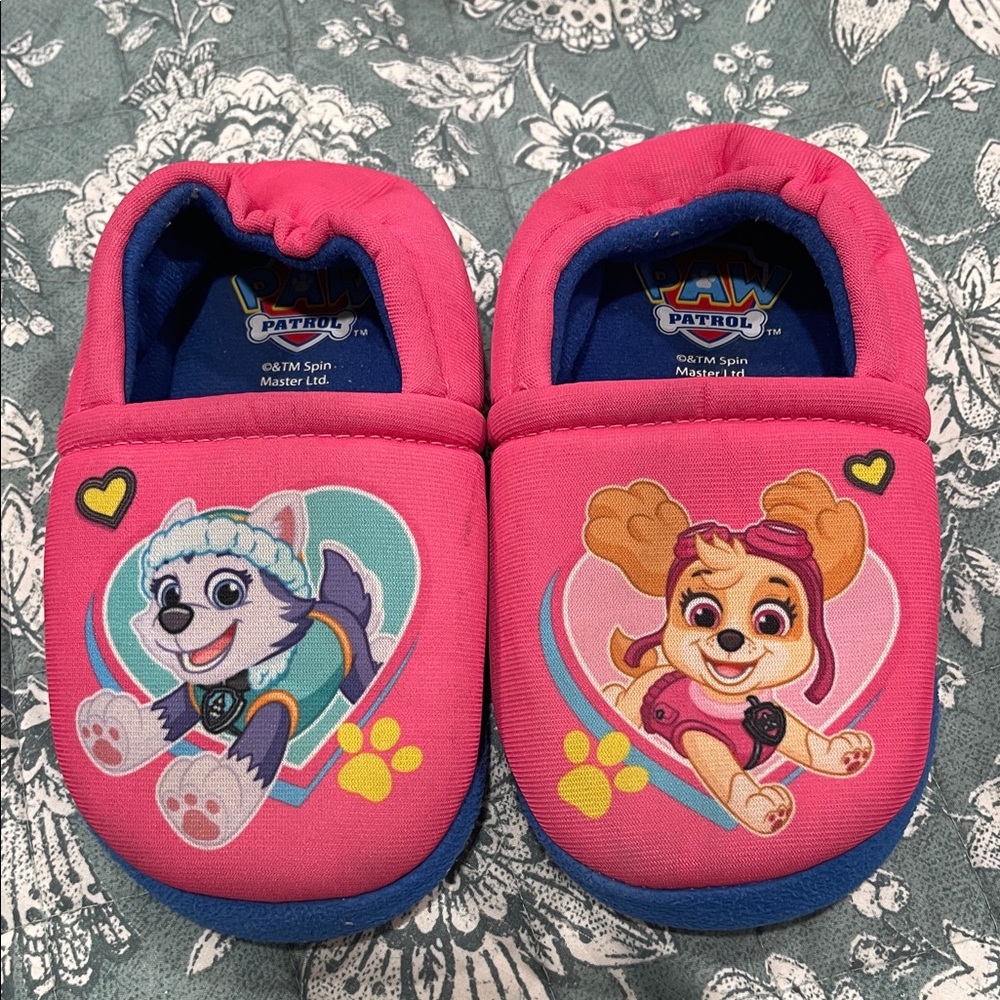 Paw Patrol Pink and Blue Kids Slippers